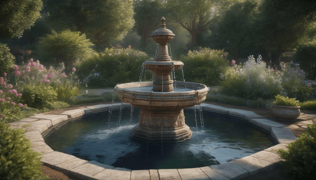 cómo decorar un pozo en el jardín