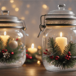Aprende en sencillos pasos cómo decorar botes de cristal para Navidad