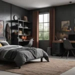 colores de pared para muebles oscuros