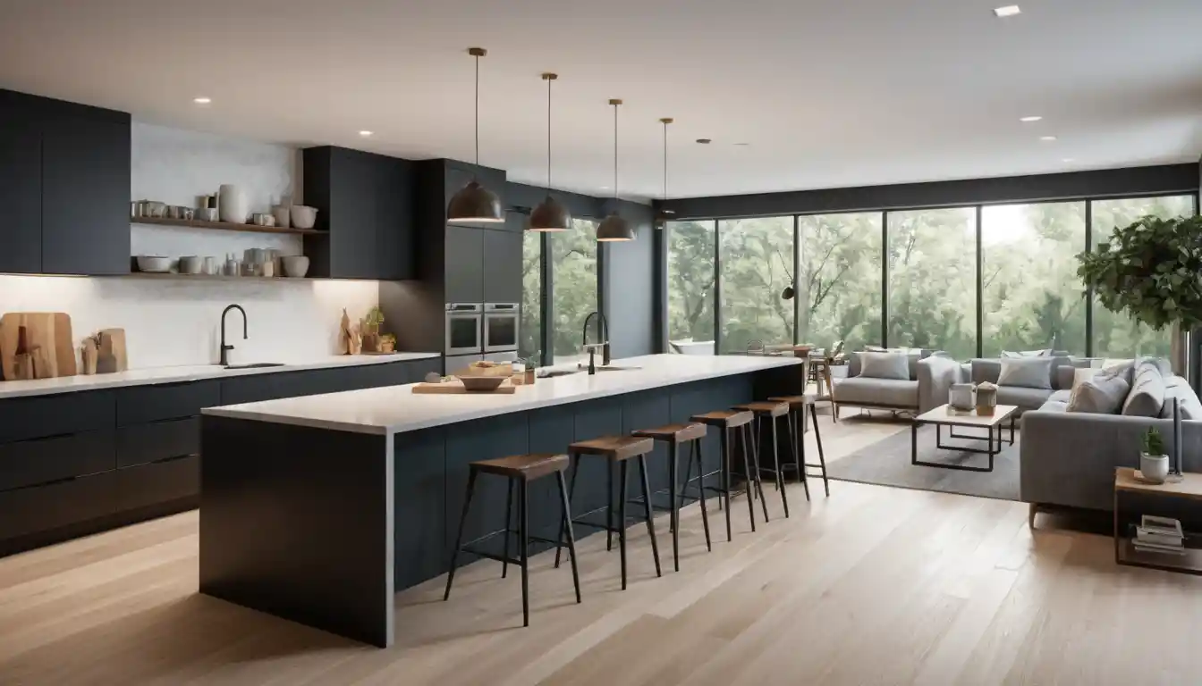 Diseño eficiente para cocinas alargadas de un solo frente