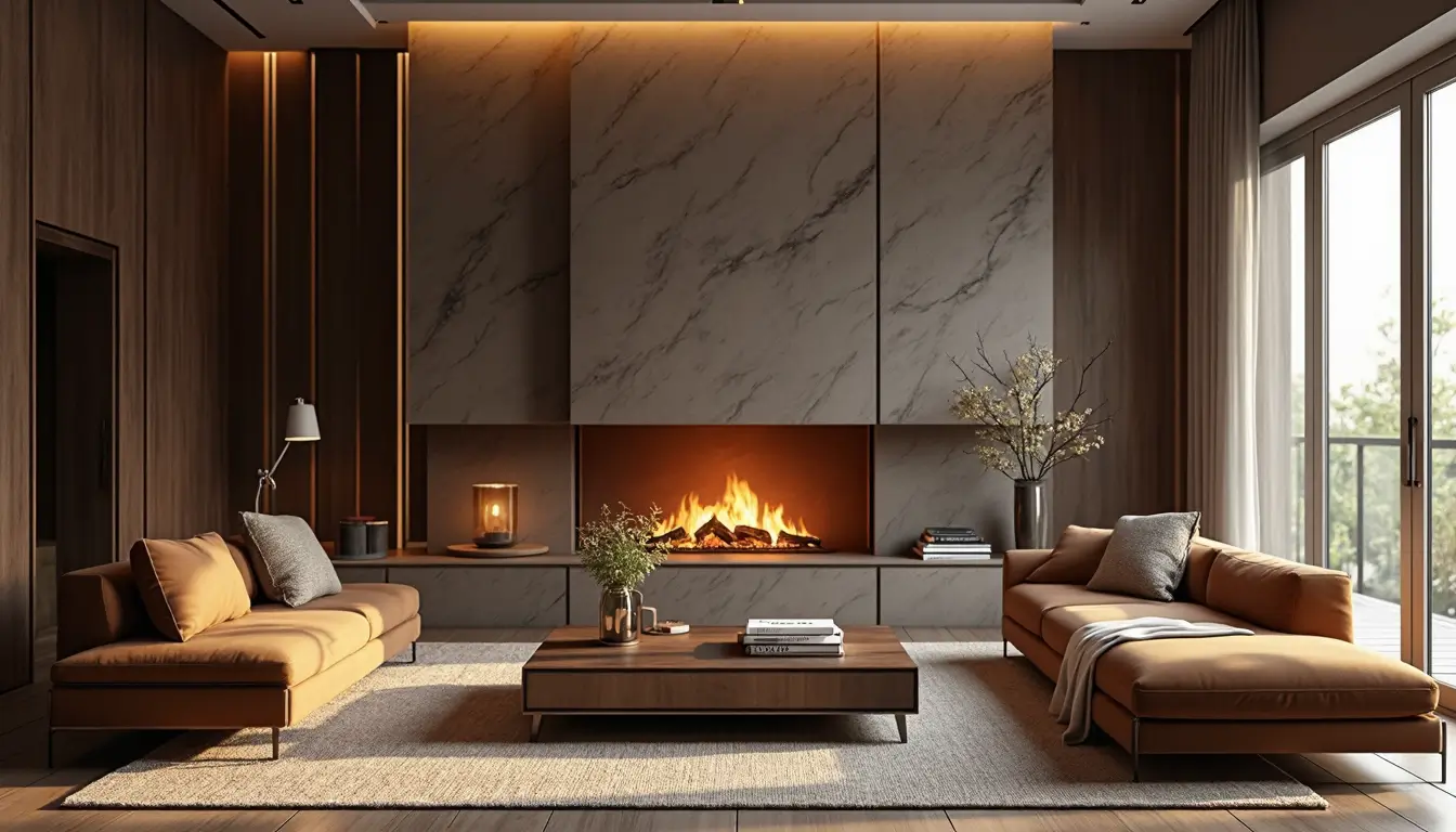 Guía de compra: muebles de salón con chimenea integrada