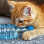 ahuyentar gatos con botellas de agua