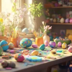 Cómo hacer huevos de Pascua manualidades