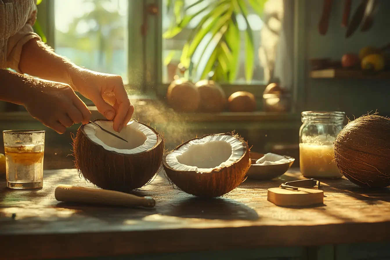 Cómo abrir un coco en casa fácilmente