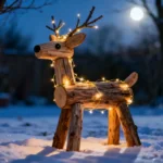 Cómo hacer un reno con troncos de madera: paso a paso (DIY Navidad)