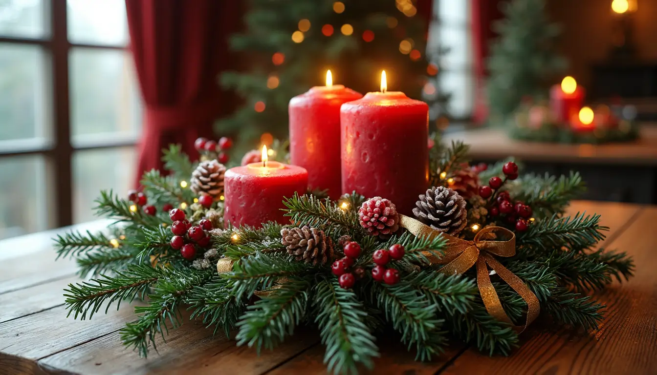 Centros de navidad hechos a mano: ideas y consejos
