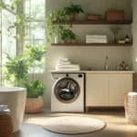 Baño pequeño con lavadora y secadora: ideas prácticas
