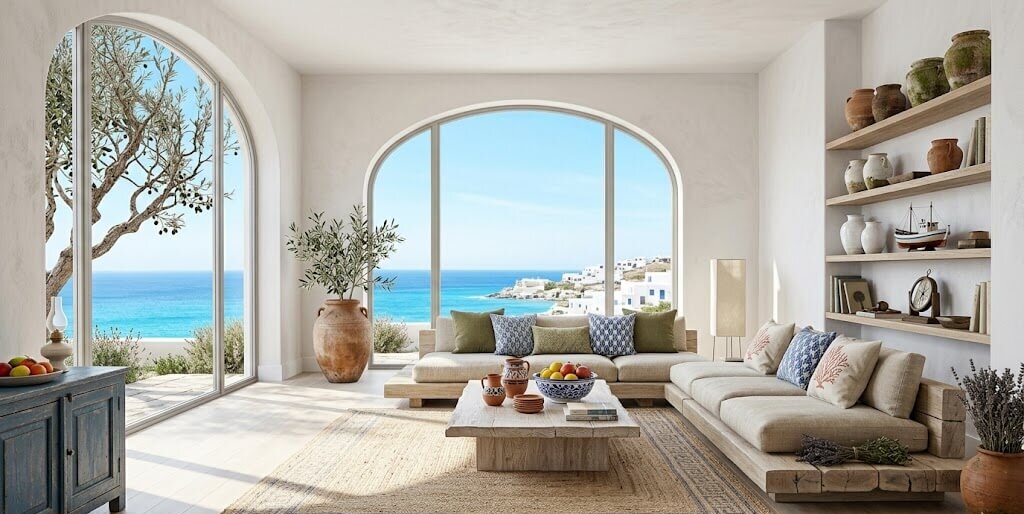 Decoración mediterránea: paleta, materiales y claves para lograr un estilo luminoso y atemporal